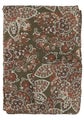 Torkkupeitto paisley- kuosilla Moss & terrakotta