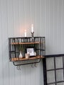 Sein&auml;hylly 5 koukkua antique black, Chic Antique