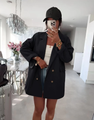 Oversize bleiseri vuorella &ndash; musta tai shampanja, One Size
