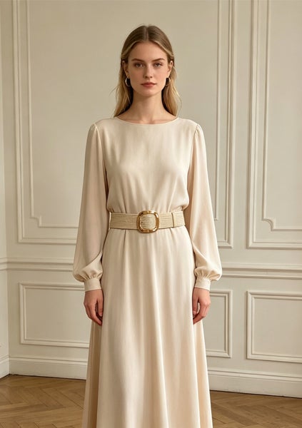 Leve&auml; joustava vy&ouml; n&auml;ytt&auml;v&auml;ll&auml; kultasoljella musta tai beige