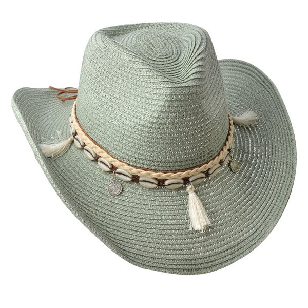 Cowboyhattu vihre&auml; &Oslash; 58 cm