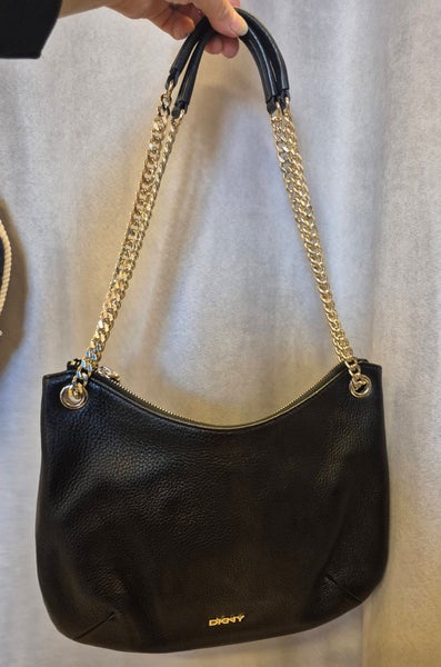 Nahkalaukku musta DKNY