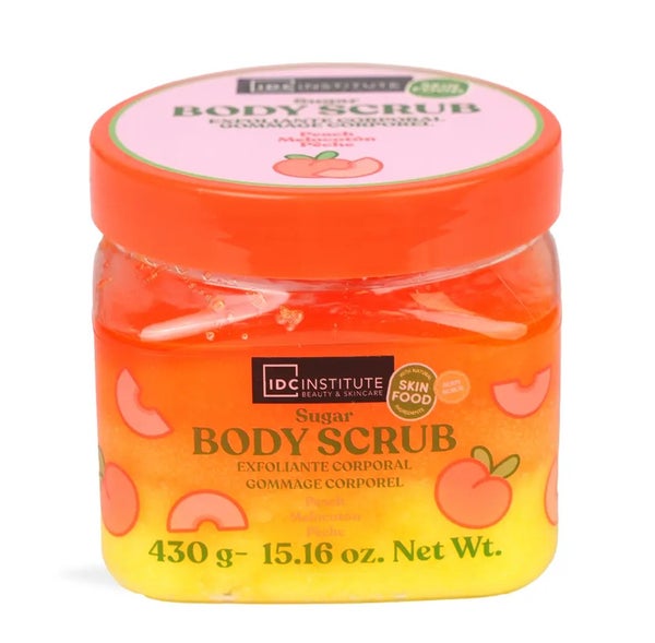 IDC Institute Sugar Body Scrub &ndash; Vartalon sokerikuorinta 430&ndash;450 g | Vesimeloni, Persikka, Papaija & Mango, Kookos & Vanilja