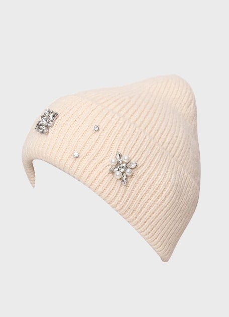 Koristeellinen pipo Harmaa tai Beige
