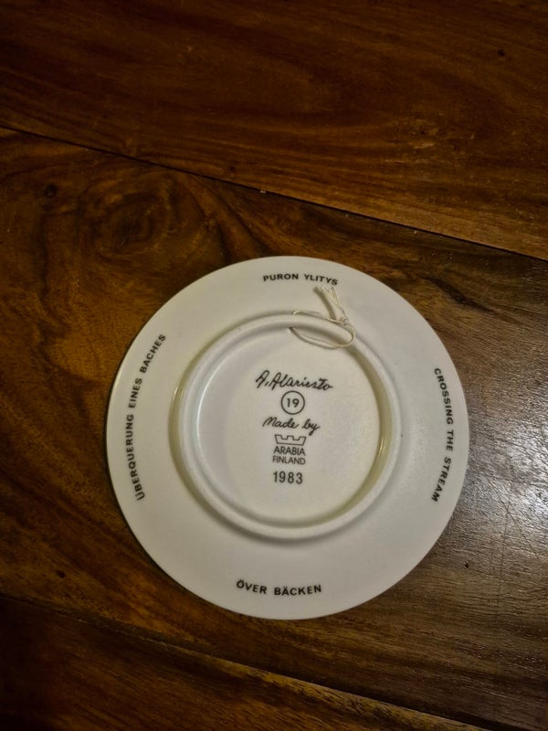 Arabia sein&auml;lautanen Puron ylitys