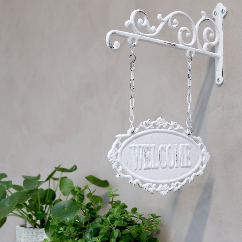 Welcome- kyltti ketjuilla Antique cream, Chic Antique