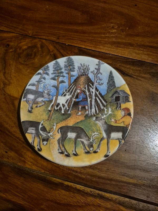 Arabia sein&auml;lautanen Poromies kes&auml;ll&auml;