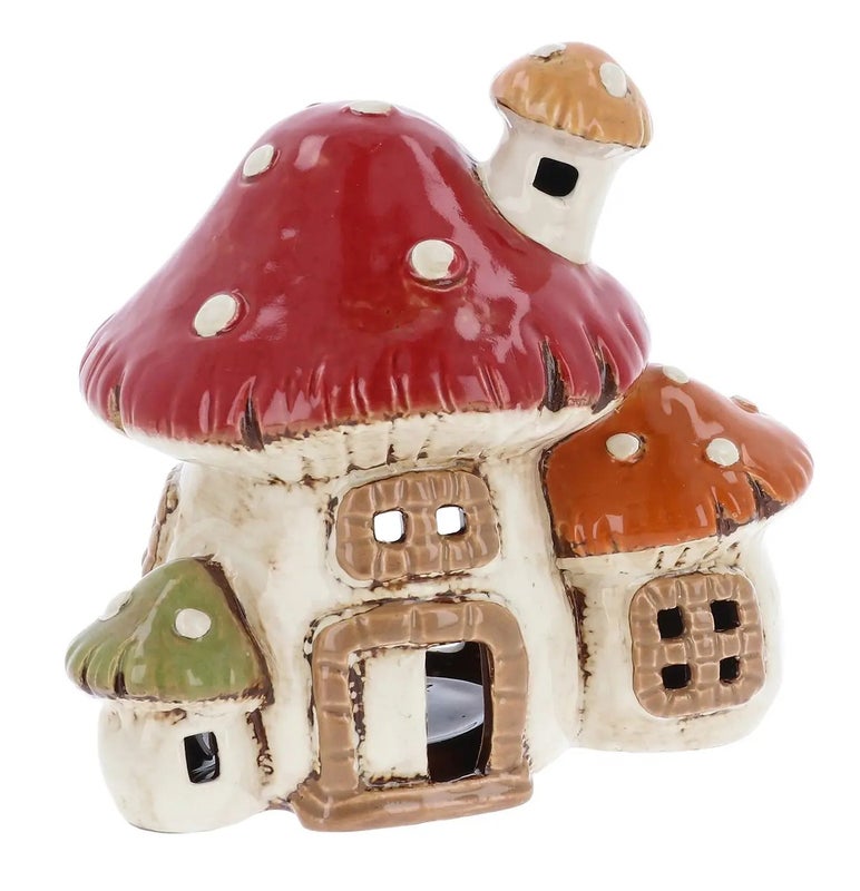 Village Pottery Sienitalo tuikkulyhty &ndash; satumainen keraaminen lyhty