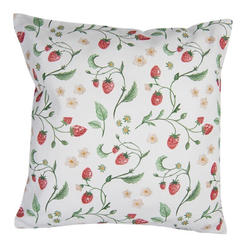 Tyynynp&auml;&auml;llinen Mansikat, Clayre & Eef